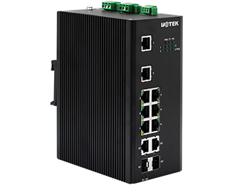8+2G光電復用POE以太網交換機-UT-6208-2GSFP-POE